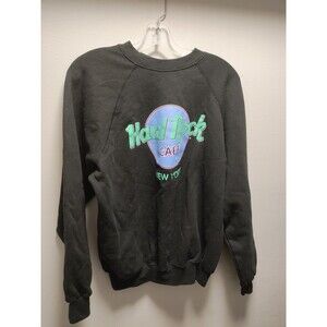 Vintage Hard Rock Cafe New York Sweatshirt Crewneck XL Black Made In Usa 90s